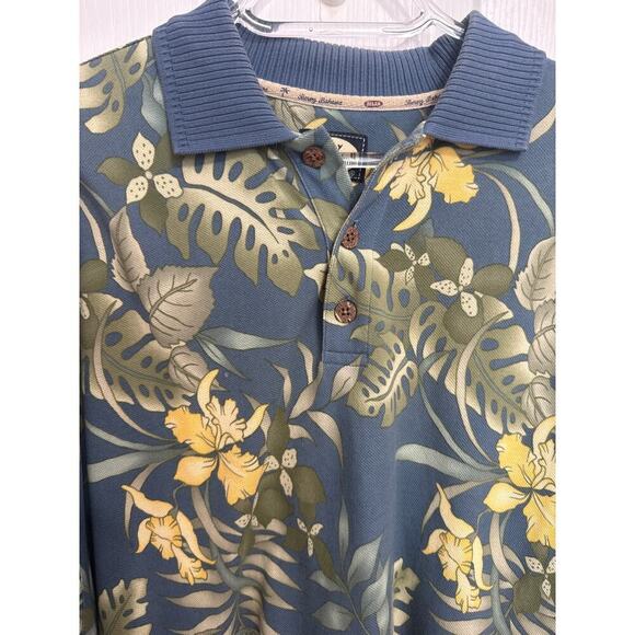 Tommy Bahama Men's Polo Shirt Size Medium Tropical Casual Wear Blue - Picture 2 of 9
